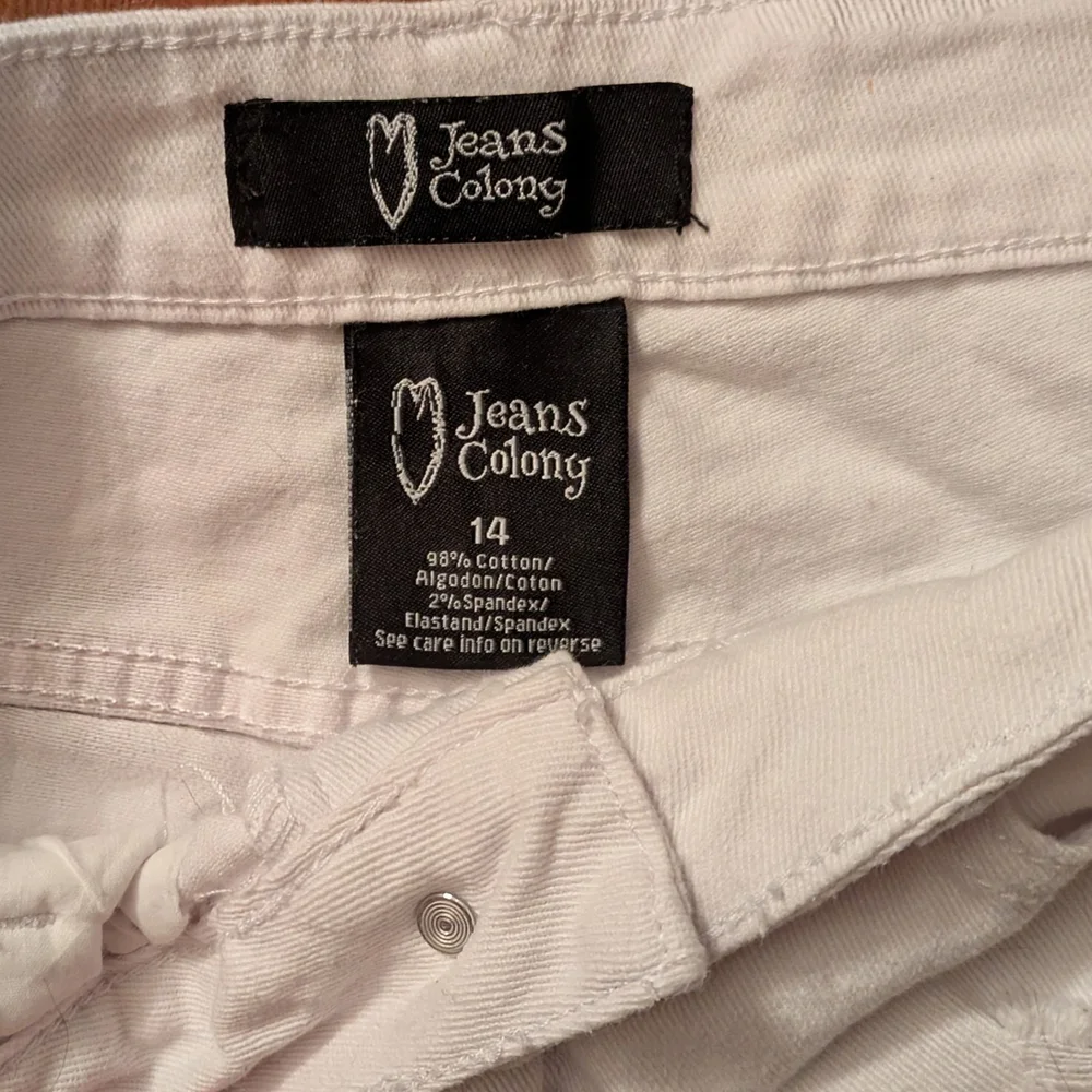 Women's White Distressed Denim Shorts